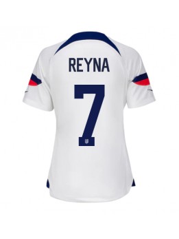Ženski Nogometna dresi replika Združene države Giovanni Reyna #7 Domači SP 2022 Kratek rokav